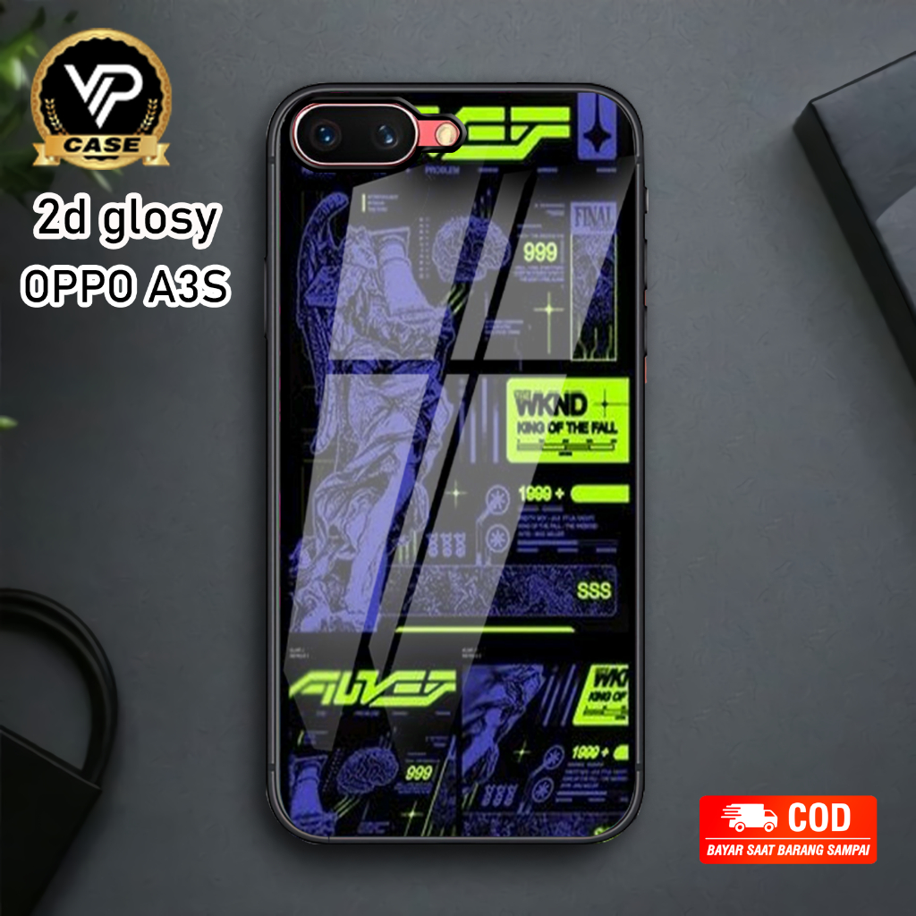 [VVIPCASE] Hardcase 2d Glossy Oppo A3s A1k F5 F7 Realme C1 C2 Case Hp Glossy Casing Hp Mengkilat Har