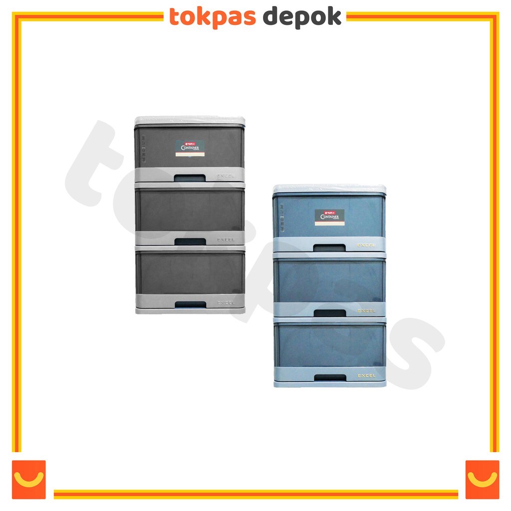 [KHUSUS GOJEK/GRAB] [LION STAR] Lemari Tingkat Plastik/Lemari Pakaian Anak Laci Susun Storage Cabine