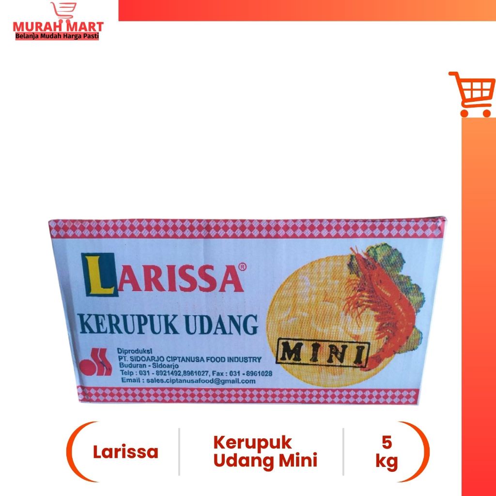 

Kerupuk Larissa Udang Mini 5 kg
