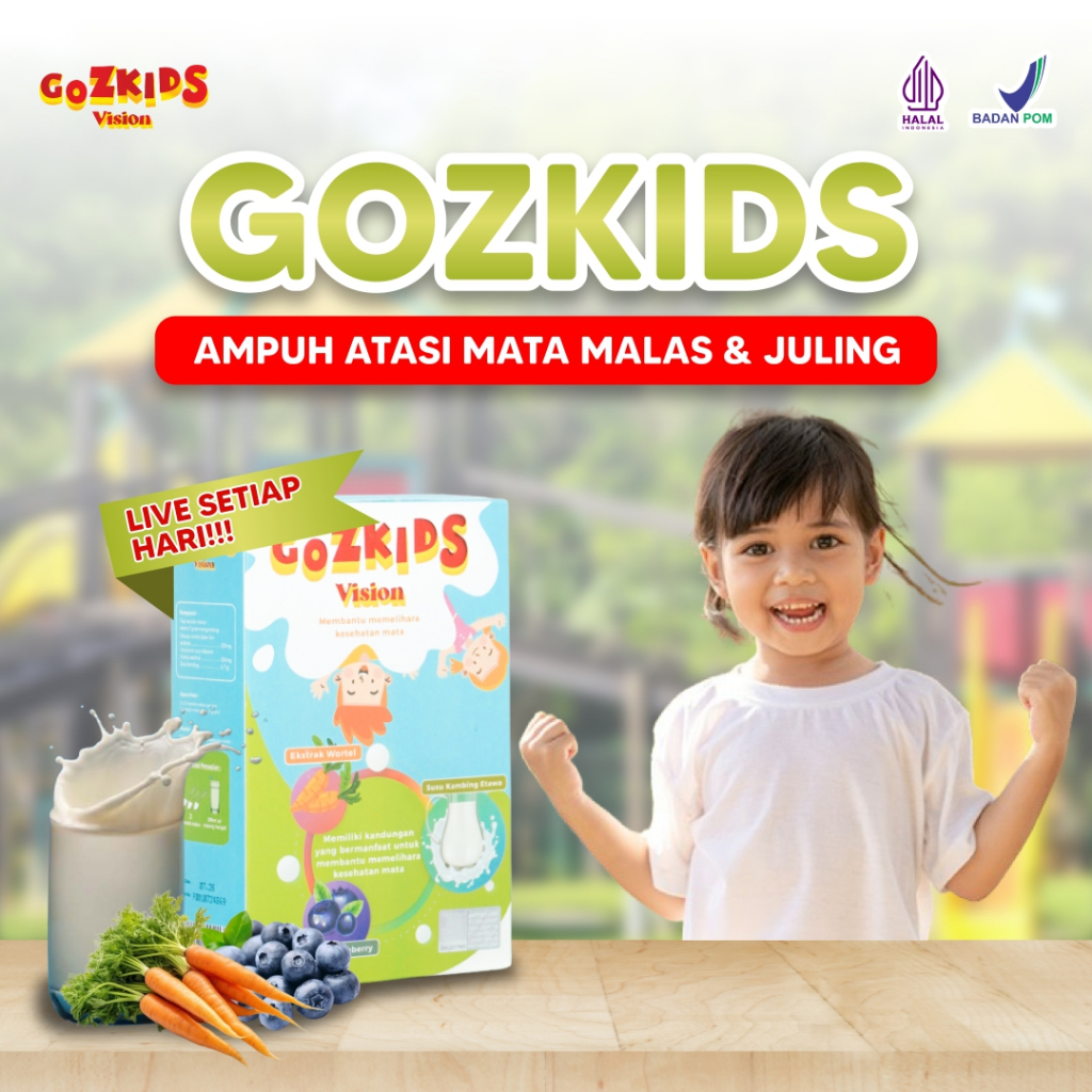 

Gozkids Vision Original Atasi Mata Malas & Mata Juling Mencegah Mata Minus 200gr