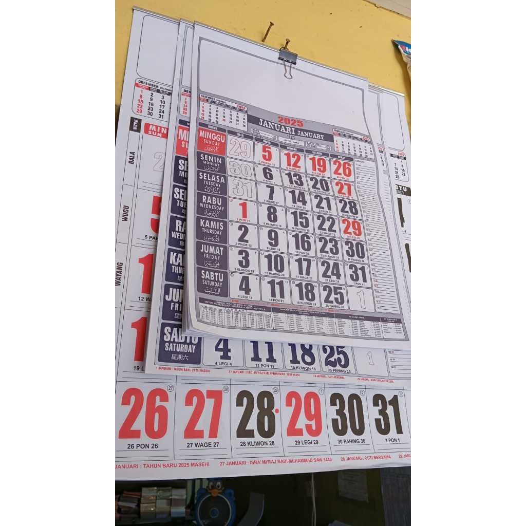 

KALENDER TAHUN 2025 NEW!! MURAAHH 12 LEMBAR (1 LEMBAR 1 BULAN)