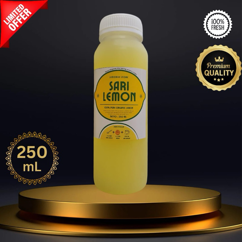 

Lemoria - Sari Lemon 250 ml Air Lemon Murni Pure Lemon Juice Asli 100% Diet dan Detox