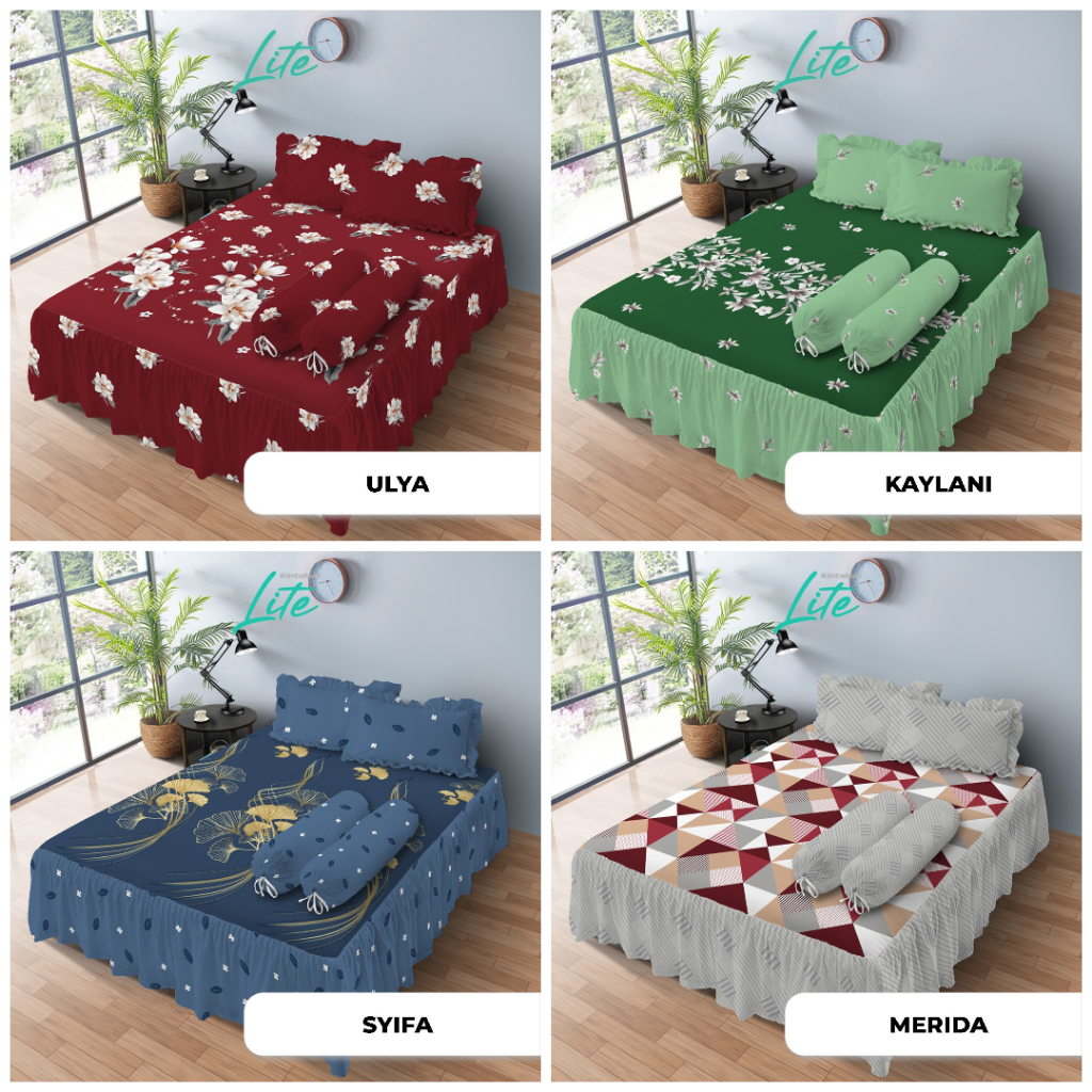 Kintakun New LITE Sprei Rumbai King Size UK. 180X200 cm