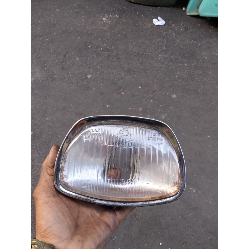 headlamp lampu depan vespa siem timbul super sprint ori seccond
