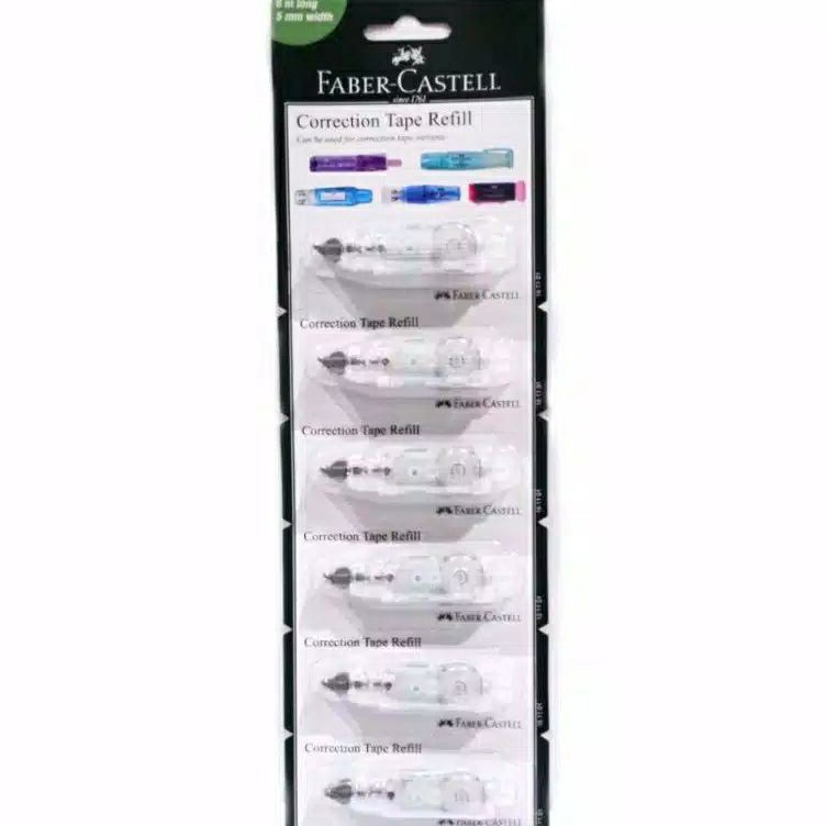 

ART S2Y3 Refill Correction tape QJR Faber Castell isi 6 Pcs