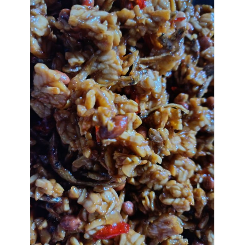 

kering tempe mix teri kacang manis (500gr)