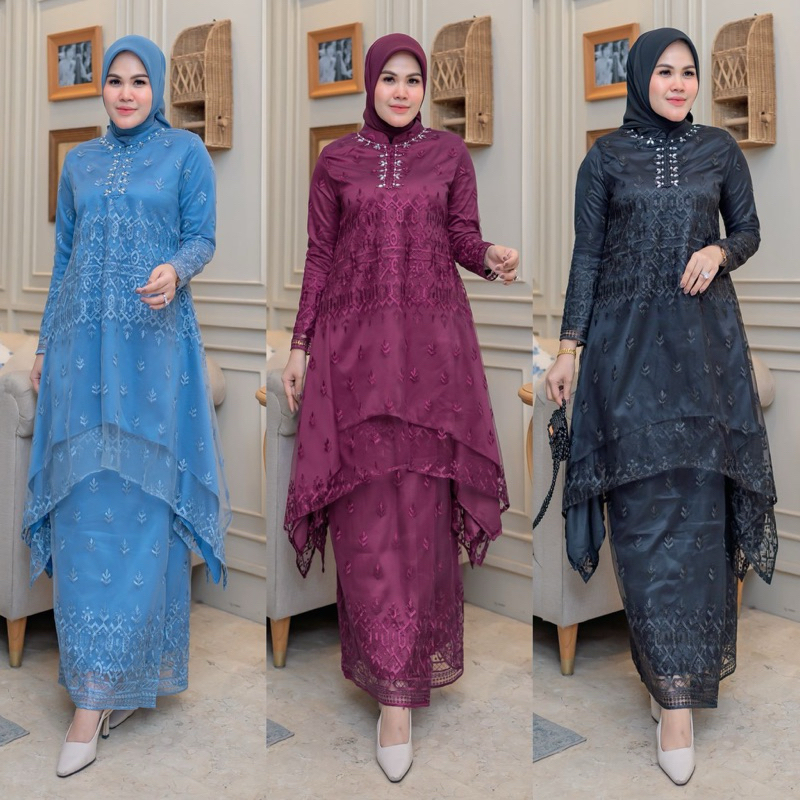 KEBAYA FAYNA SET/KEBAYA MODERN/KEBAYA WISUDA/KEBAYA PESTA/KEBAYA AKAD/KEBAYA LAMARAN/KEBAYA BUSUI/KE