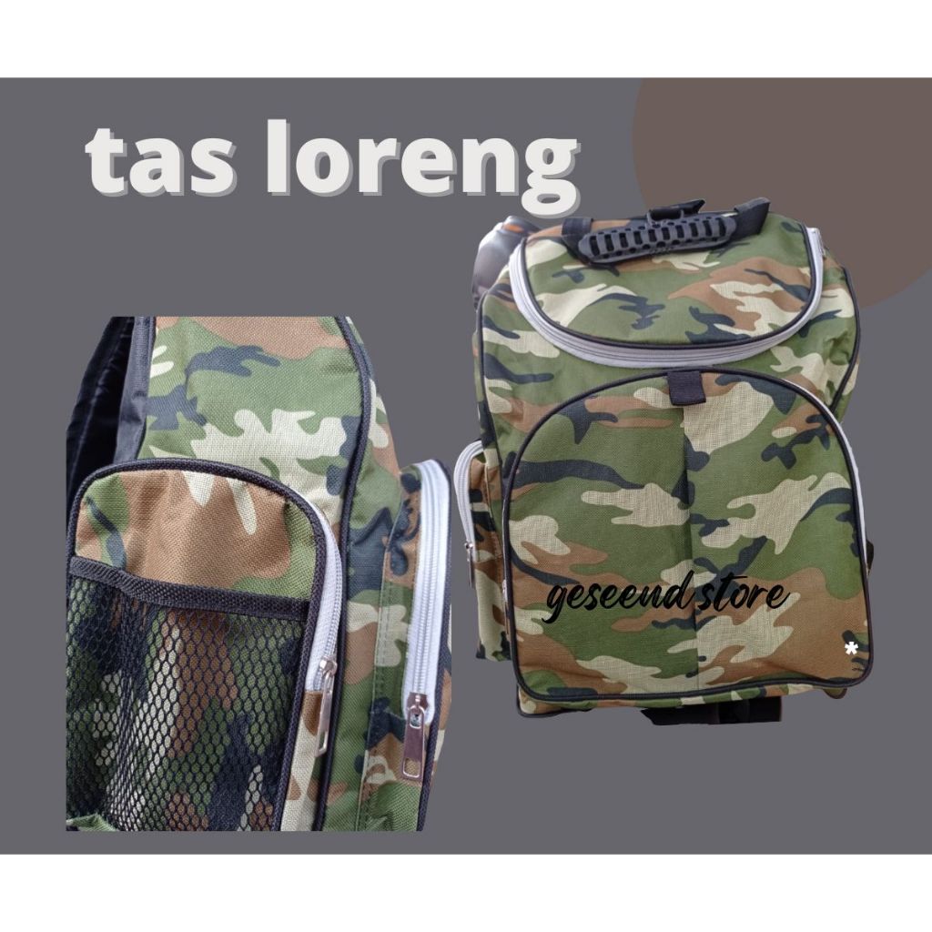 Tas Loreng Anak Laki laki Tas Anak SD TK Loreng