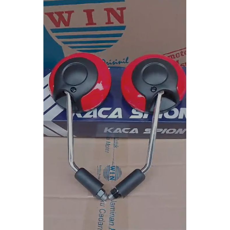 KACA SPION SCOOPY NEW ESP DONAT K93 DAN K2F KANAN KIRI MERAH CABAI 2016-2023