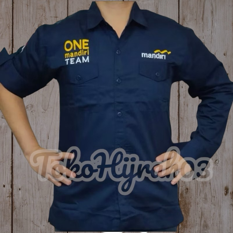 KEMEJA PDL MANDIRI ONE MANDIRI TEAM BIG SIZE KEMEJA PDH ONE MANDIRI TEAM SERAGAM ONE MANDIRI TEAM SE