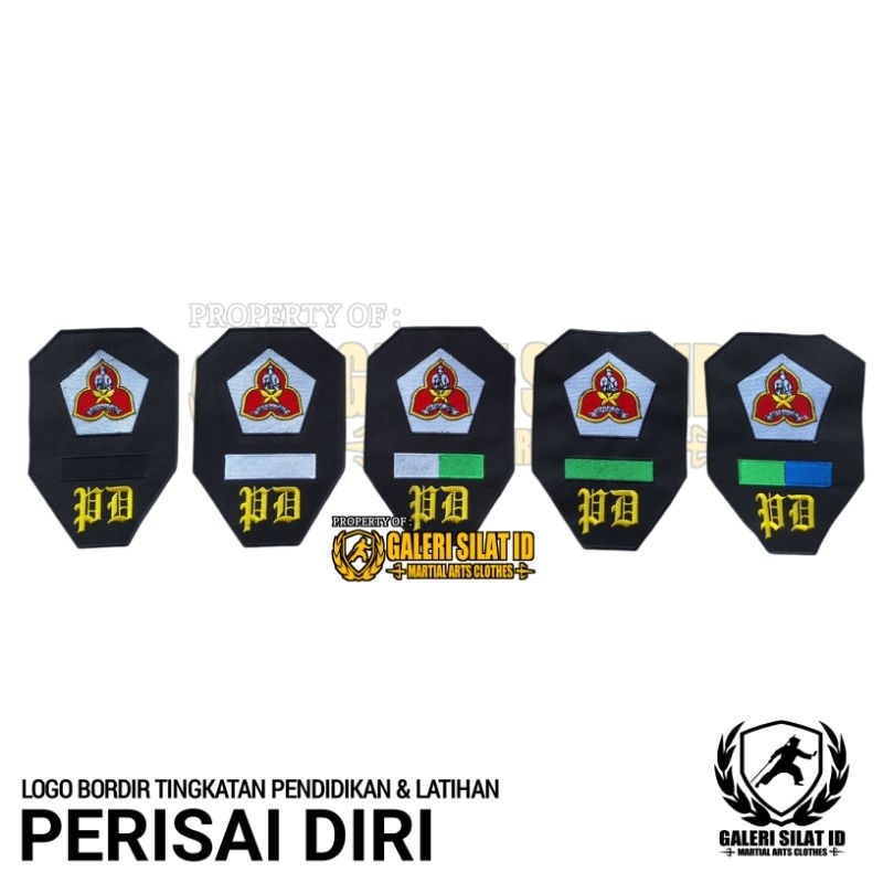 Bet Bordir Logo Tingkatan Latihan Pencak Silat Perisai Diri / PD