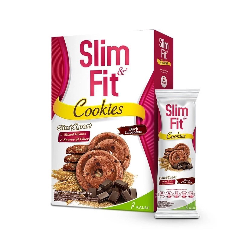 

Slimfit & fit Slim and Fit cookies dark chocolate raisin cinamon DIET (10x22 gram)