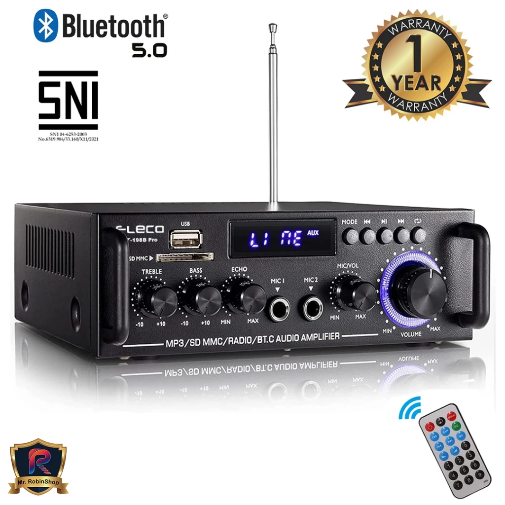 PROMO Amplifier Bluetooth EQ Audio Karaoke Home Theater FM Radio 600, 800 watt & 1000 watt