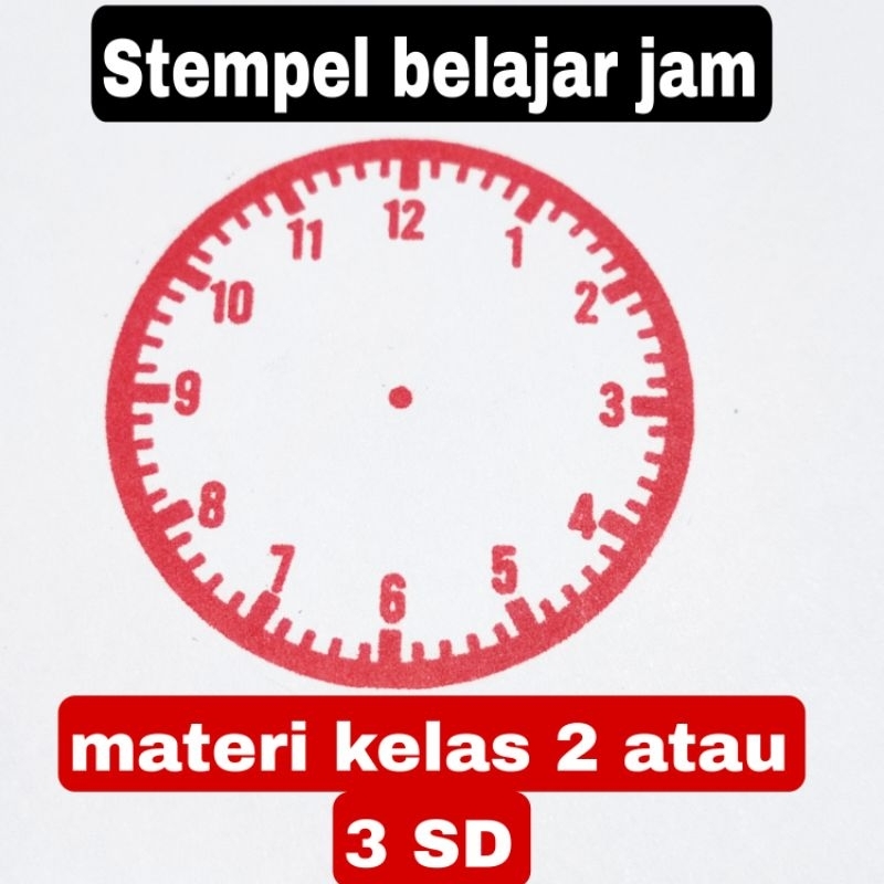 

Stempel / Cap otomatis belajar jam - materi kelas 2 SD - kelas 3 SD - Mainan edukasi