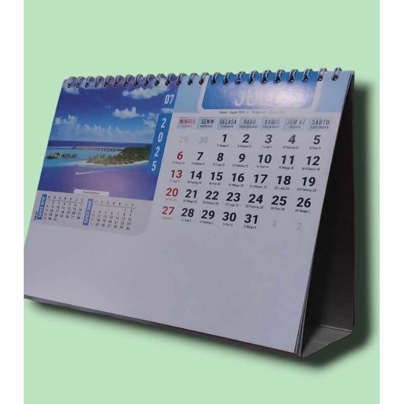 

kalender Meja tahun 2025 ukuran 21 × 15,5cm pemandangan alam luar