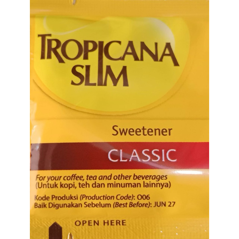 

[TERMURAH] TROPICANA SLIM SWEETENER CLASSIC PER SASET SATUAN