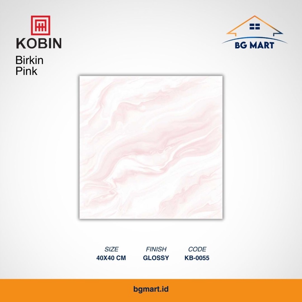KOBIN Keramik Lantai 40x40 Birkin Pink KW A