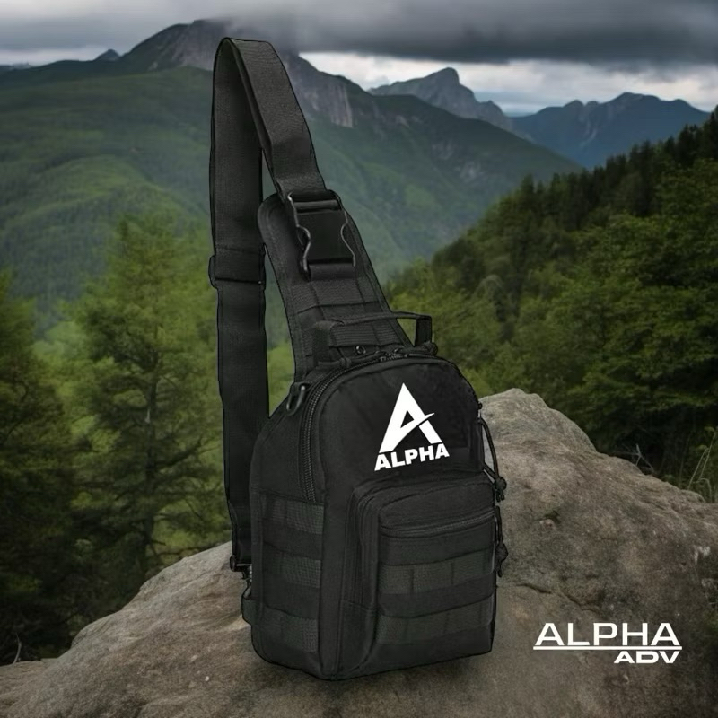 Tas Selempang Sepeda Motor Outdoor Traveling Tactical ALPHA