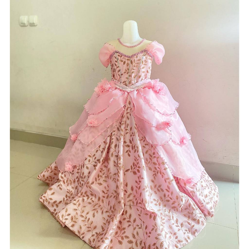 Barbie Ballgown Dress / Entertain Barbie Ball Gown / Barbie Ball Gown / Kids Ball Gown Gaun Karakter