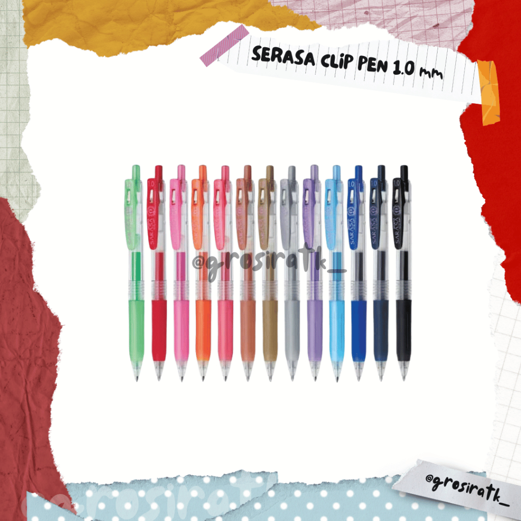 

Zebra Sarasa Clip Pen 1.0 mm Satuan