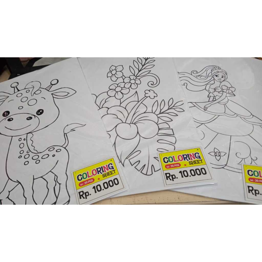 

lembar mewarnai anak (coloring sheet) A4 70 gram