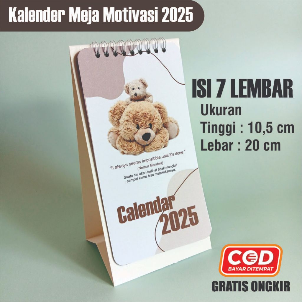 

Kalender Meja Motivasi 2025