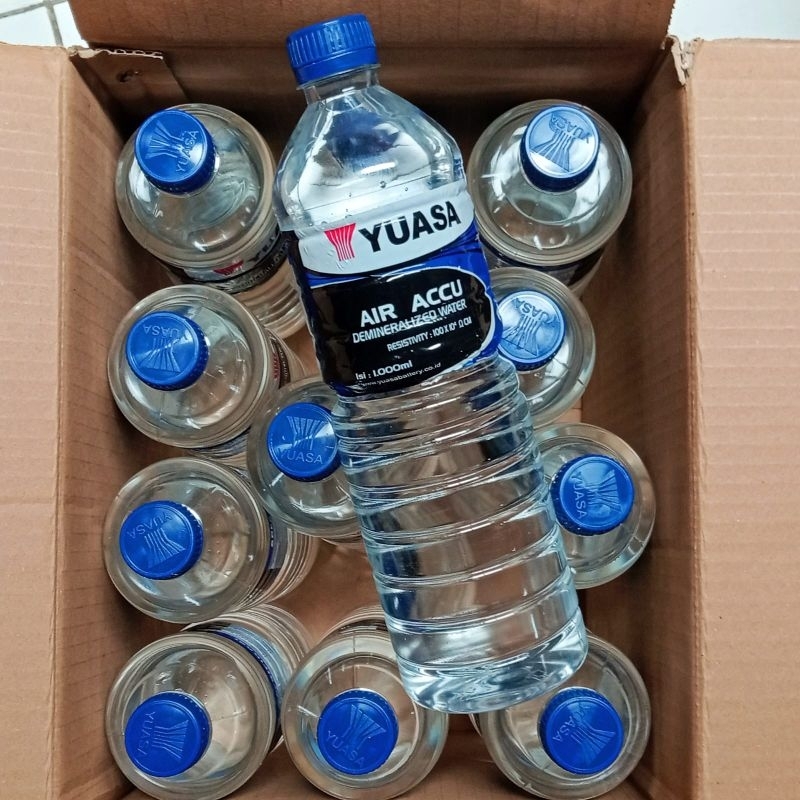 AIR AKI ACCU YUASA (BIRU) 1LITER 1000ML ORIGINAL