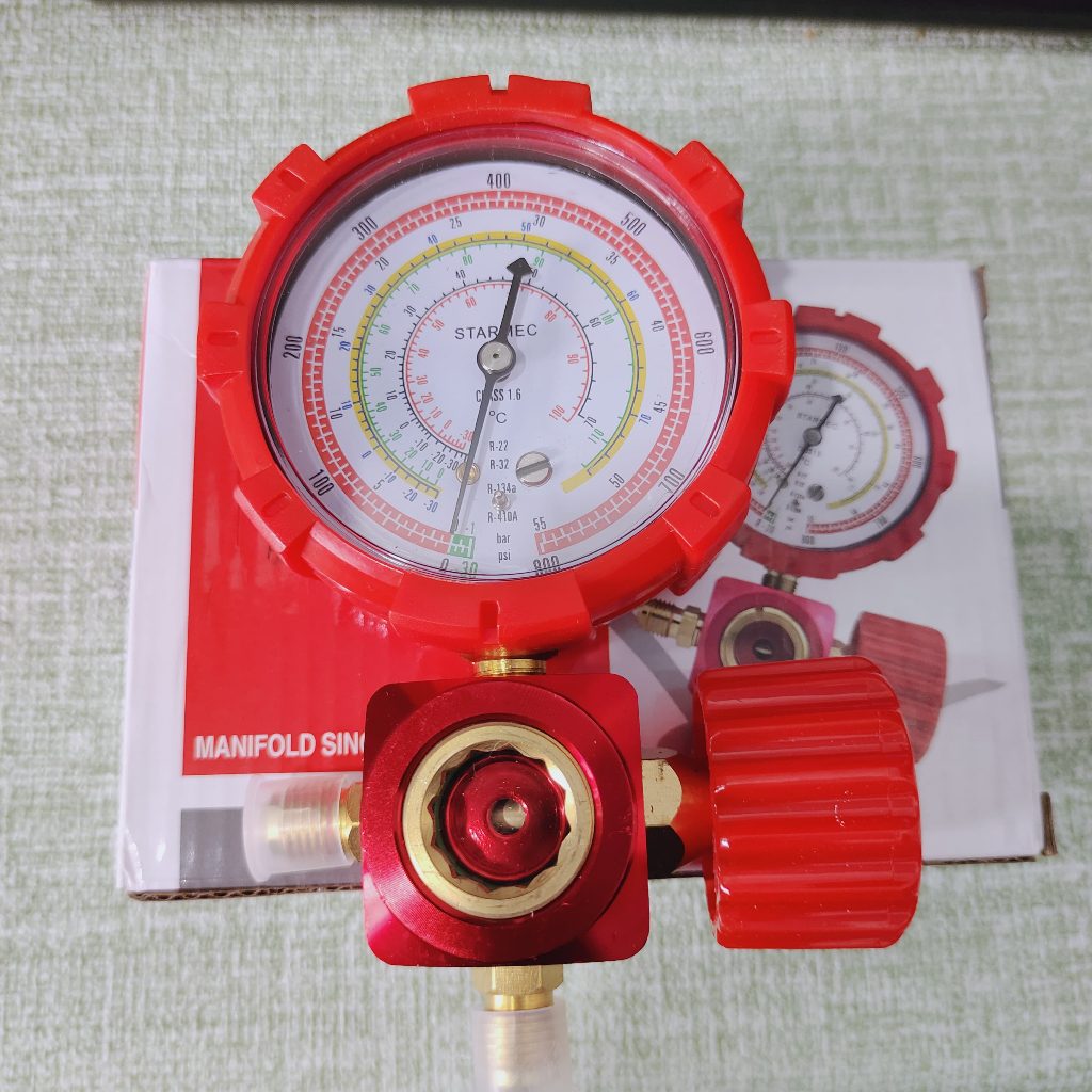 STARMEC MANIFOLD AC SINGLE R32/R410a/R22 SIGHTGLASS HIGH