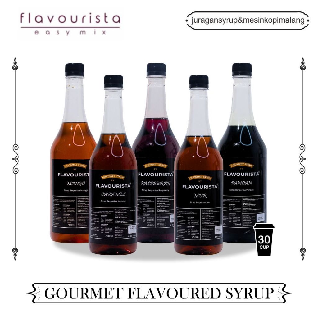 

Flavourista Flavoured Syrup (All Var.) 750ml | Jual Flavourista by Masterista di Malang