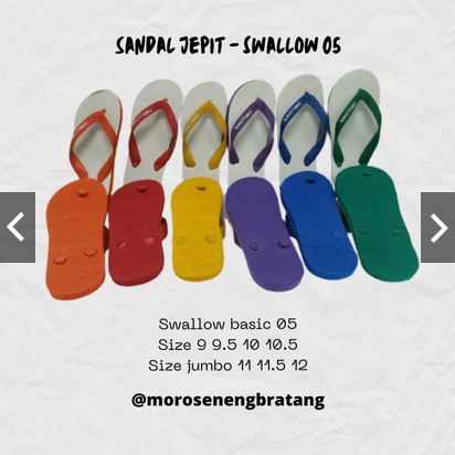 GROSIR Sandal SWALLO 05 basic sandal japit pasang