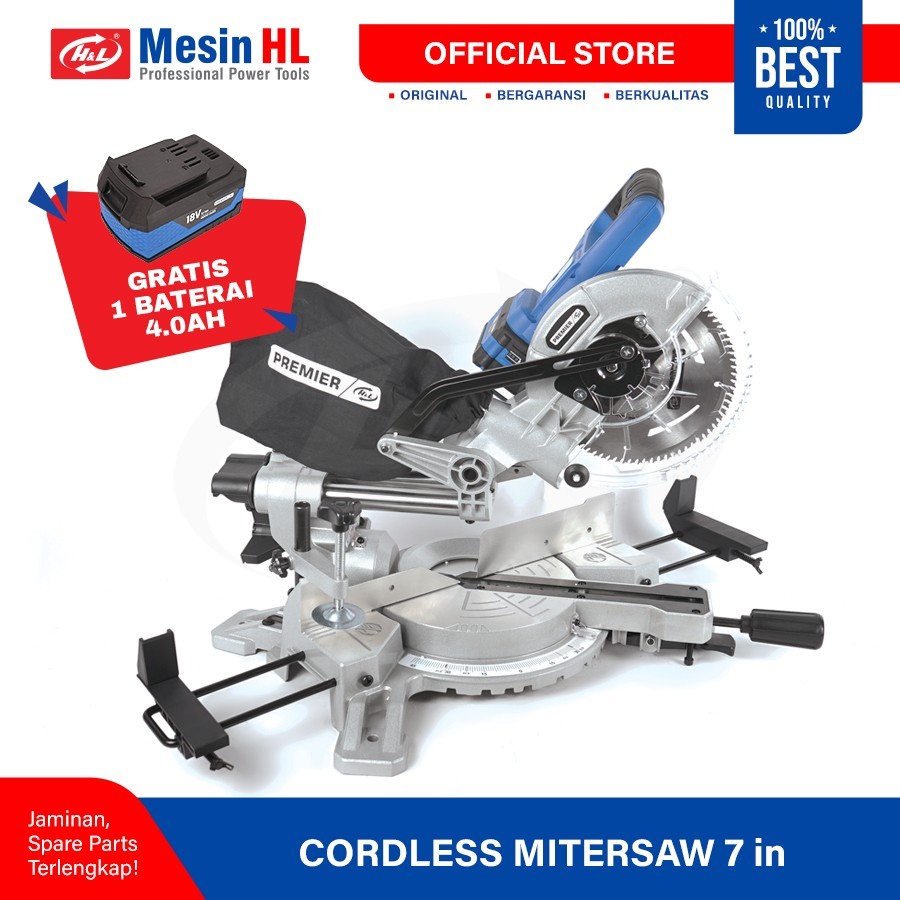 HL Mesin Potong Aluminium / Cordless Miter Saw 7" CMS 232 Sliding
