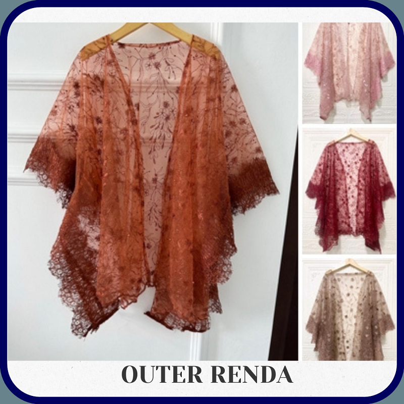 OUTER CARDIGAN BROKAT kebaya BATWING BETWING TRADISIONAL MODERN OUTER renda Cardigan Brukat Kondanga