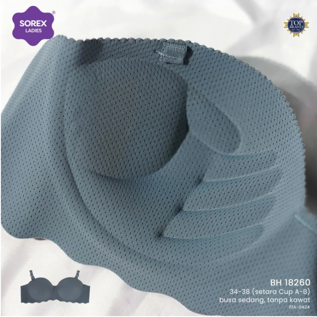SOREX Push Up Bra/BH Seamless Sorex 18260 Cup A ke B 1/2 Cup Tanpa Kawat Life Style Bra