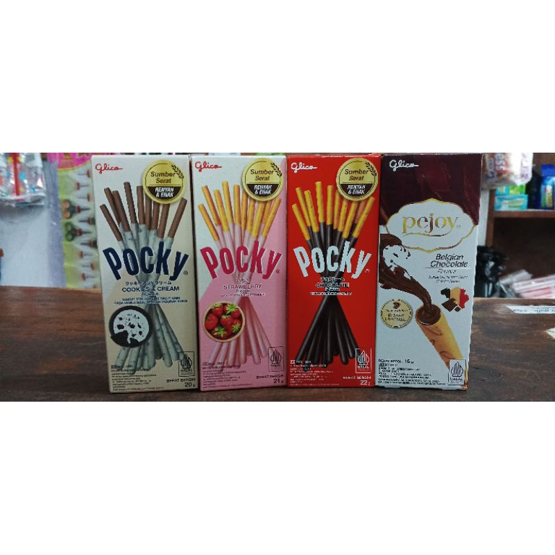 

GLICO POCKY GLICO PEJOY COKLAT// STRAWBERRY// COOKIES&CREAM// BELGIAN CHOCOLATE