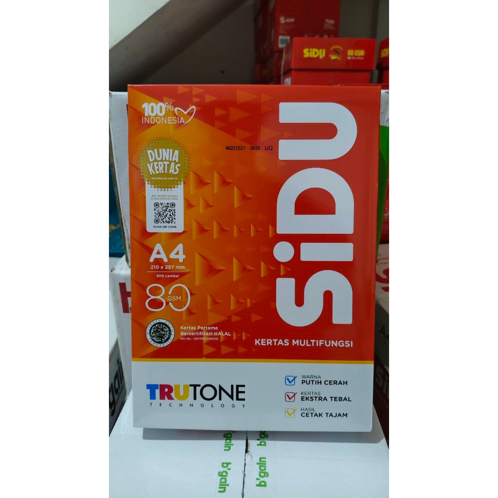 

Kertas HVS SIDU (Sinar Dunia) A4 80 gr