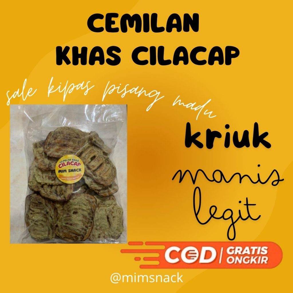 

Camilan khas cilacap sale kipas pisang madu krispi di luar legit di dalam