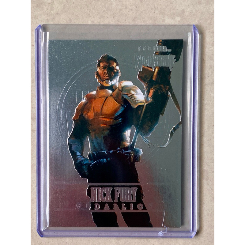 2023 Marvel Fleer Ultra Wolverine Medallions #M-30 NICK FURY Stora 1