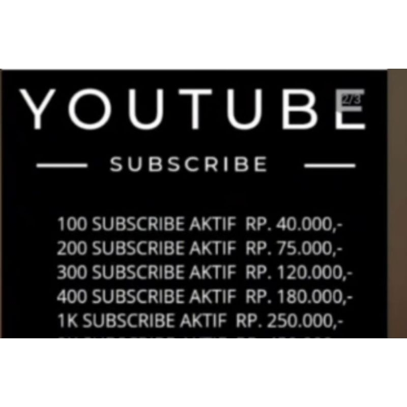 Subscribe youtube