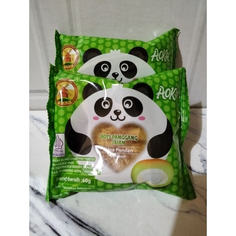 

NEW PAKET 10PCS AOKA PANDA RASA PANDAN 60GR