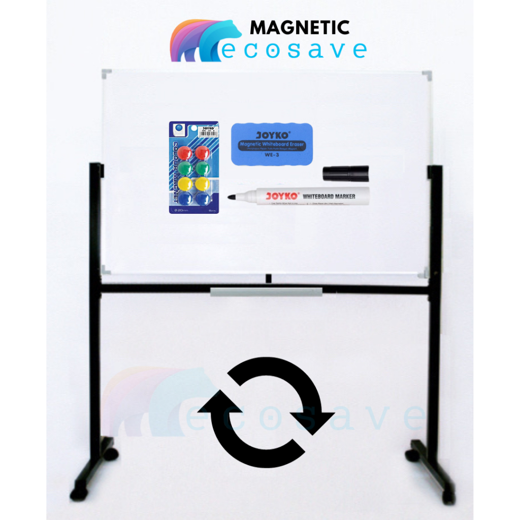 

Papan Tulis Whiteboard Standing Magnetic Double Face White Board Kaki Magnetik Dua Muka 2 Sisi Beroda 45x60 60x90 60x120 90x120 90x150 90x180 90x200 100x150 100x200 120x180 120x200 120x240 cm