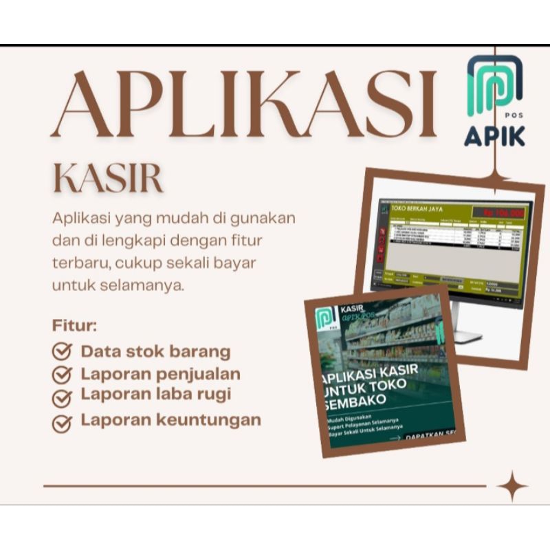 Aplikasi kasir PC