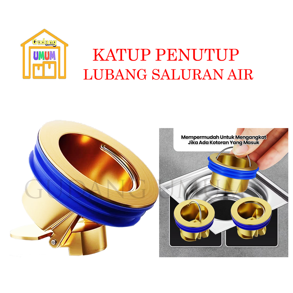 Saringan Katup Penutup Bahan Kuningan Penutup Lubang Saluran Air Kamar Mandi Anti Bau Tikus