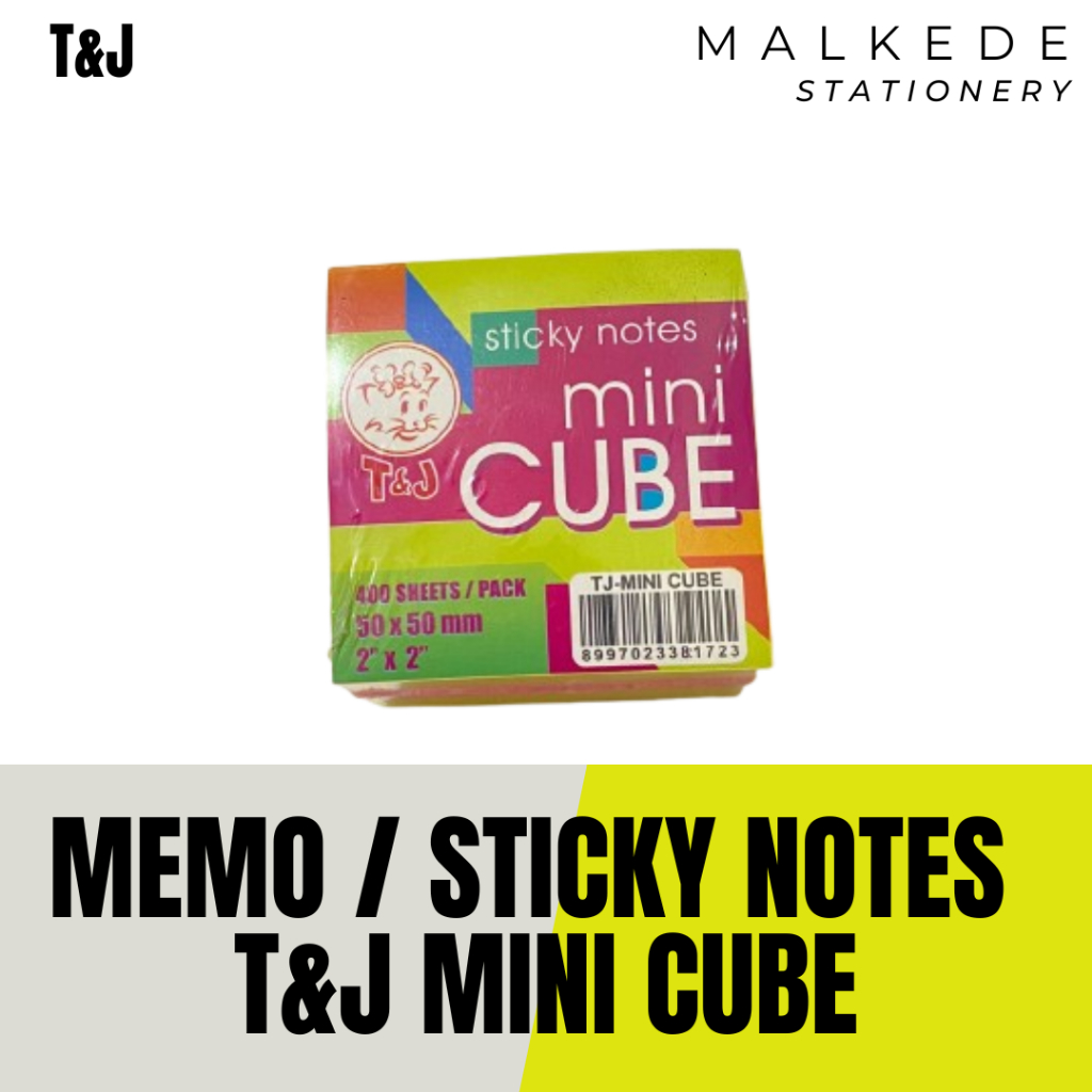 

MEMO / STICKY NOTES T&J | T&J MINI CUBE | 50x50MM / 2x2 INCH