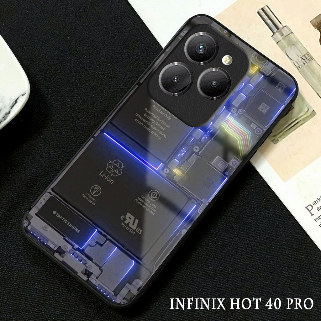 Softcase Glossy Glass Infinix Hot 40 Pro Terbaru [GC13 ] Casing Handphone Infinix Hot 40 - Pelindung