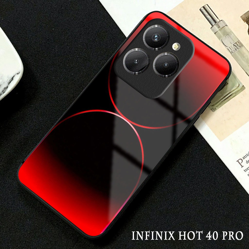 Softcase Glossy Glass Infinix Hot 40 Pro Terbaru [GC15 ] Casing Handphone Infinix Hot 40 - Pelindung