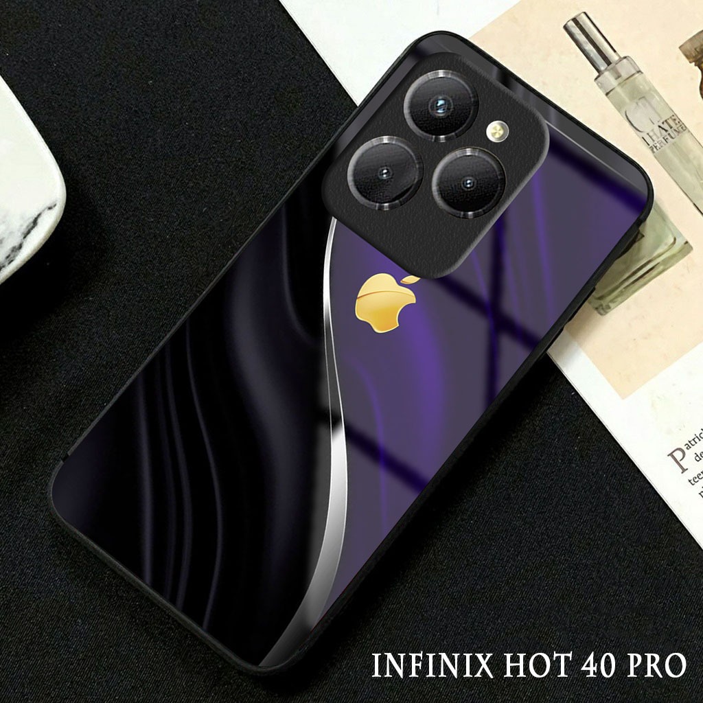 Softcase Glossy Glass Infinix Hot 40 Pro Terbaru [GC16 ] Casing Handphone Infinix Hot 40 - Pelindung
