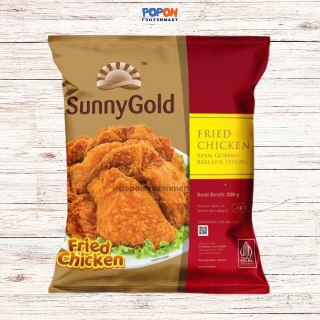 

SUNNYGOLD FRIED CHICKEN 500GR / AYAM GORENG SUNNYGOLD