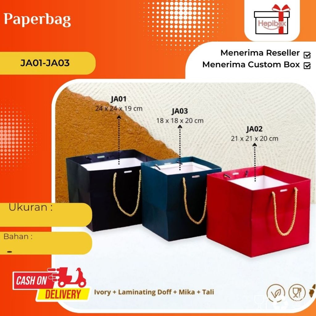 

Paper Bag Tali Souvenir Hampers Gift / Paper Bag Mika / Paper Bag Jendela Mika / Paperbag Polos / Paper Bag Polos / Paper Bag Gift / paper bag kdo / Paper bag Hampers Polos/Paper Bag Tas Kertas Hitam Polos Custom Bahan Kraft Tebal Aneka Ukuran Sovenir