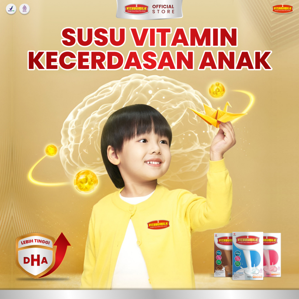 

VITABUMILK Isi 500 gram | Susu Vitamin Otak dan Kecerdasan Anak | Susu Kambing Etawa Plus Herbal Madu Ikan Gabus dan Temulawak | 3 Varian Rasa