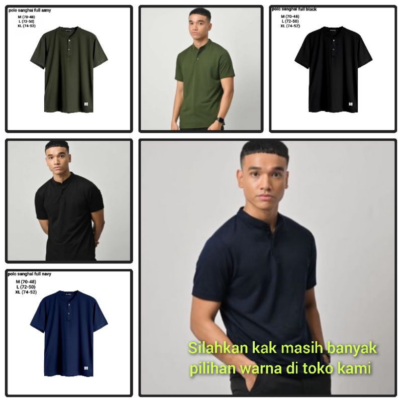 Kaos Pollo  Kerah Sanghai / Kaos Polo Pria Kerah Sanghai / Kaos Polo Distro / Kaos Polo